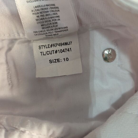 KUT from the Kloth Boyfriend Catherine Jeans Women's 10 White Denim Distressed - Picture 13 of 13